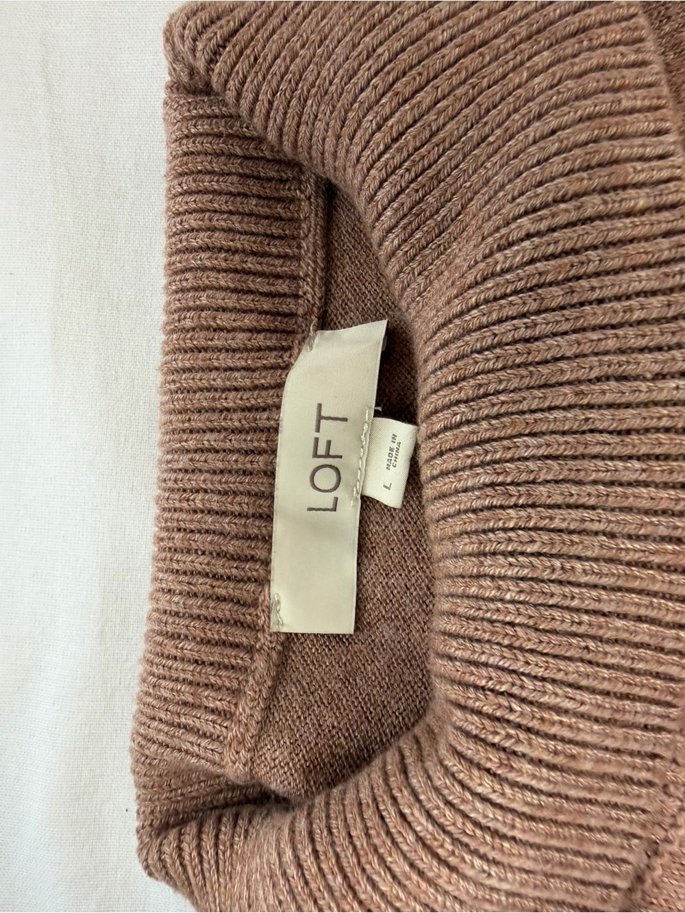 LOFT Camel/Tan Turtleneck Sweater - Picture 5 of 6